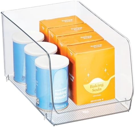 iDesign Clear Plastic Stackable Storage Bin by iDesign