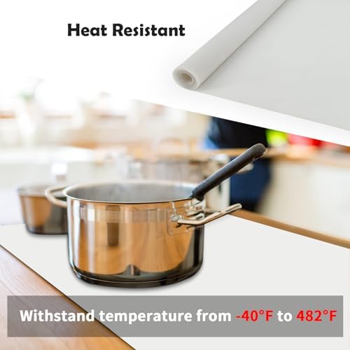 2 Pack Silicone Mats, 47.3"x23.6" Silicone Mat for Kitchen Counter, 2MM Thick Heat Resistant Mat, Waterproof Countertop Protector Mat, Non-Slip Kitchen Counter Mat, Lake Blue - Image 4