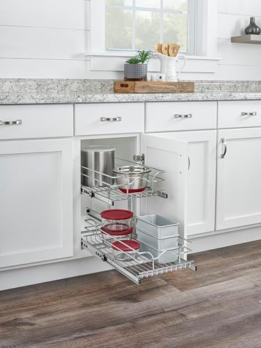 Rev-A-Shelf Pullout Organizer for Cabinets, Min Opening Width of 15" - Image 2