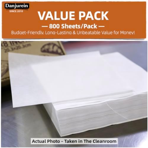 White 8x8 Parchment Squares, Bulk 800pcs Pan Liners Baking | Precut non-stick, for 8x8 brownie pans, square cakes, air fryer baskets & deli serving. Food grade, heat resistant. - Image 5