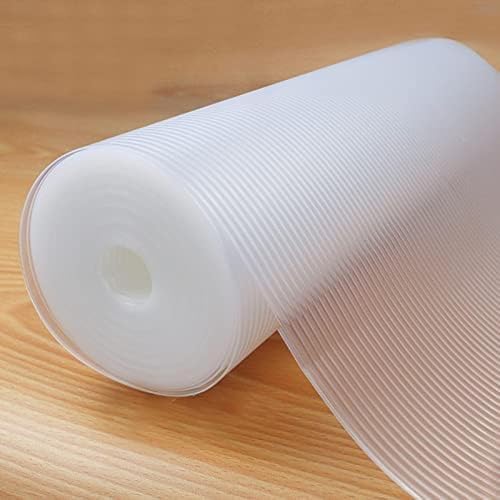 Shelf Liner, Non-Slip Cabinet Liner, Washable Oil-Proof for Kitchen Cabinet, Shelves, Refrigerator, Storage, Desks, 17.5 Inches x 10 FT, Non Adhesive Drawers Liner (17.5 Inches x 10 FT)… Clear by Glomen