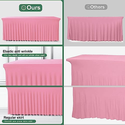 BDDC One-Piece Spandex Table Cloth Skirt for 4FT Rectangle Tables - Image 4