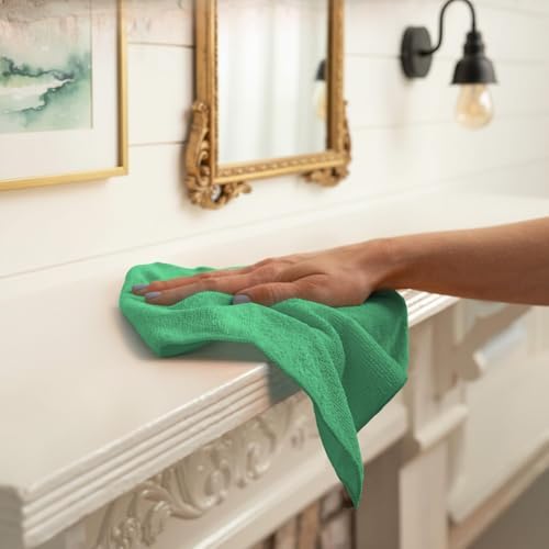 Avalon Towels Microfiber Cleaning Cloths (Value Pack of 12) - Size 12 x 12 Inches, Highly Absorbent Cleaning Rags, Lint Free, Reusable and Washable, Microfiber Towels for Cars - Image 4