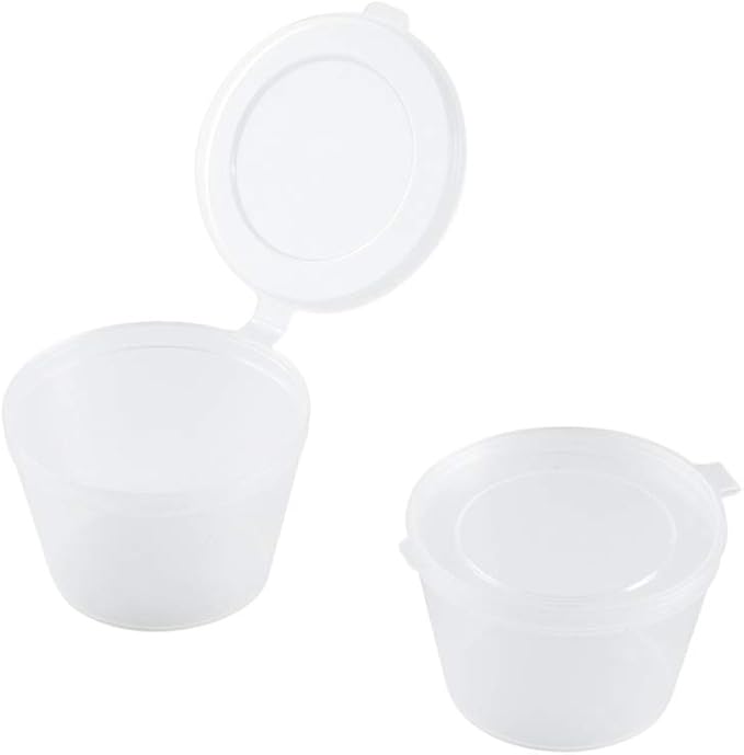 Restaurantware-RW Base 3 Ounce Jello Shot Cups, 100 Microwavable Portion Cups - Durable, Disposable, Clear Plastic Sauce Containers, For Samples, Condiments, Or Toppings - Image 2