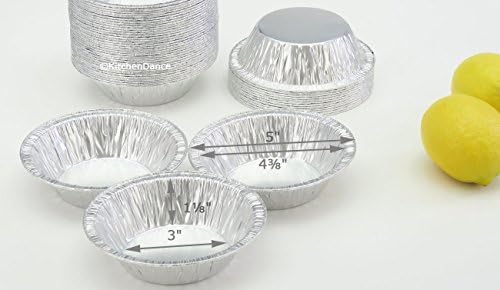 Safca KitchenDance Disposable Colored Aluminum Individual Pie Pan - 5 Inches Round Tart Pan for Pies, Tarts, Casseroles - Aluminum Foil Baking Pan Perfect for Baking, Preparing Food, #501, 500 count - Image 7