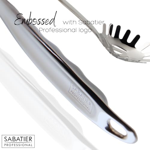 Sabatier Professional Large Metal Spaghetti Server Ladle - Mirror Polished Stainless Steel Fork Spoon to Measure, Drain & Serve Pasta. Strong Construction. 5 Year Guarantee, Dishwasher Safe - Image 6