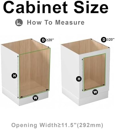 Pull Out Cabinet Organizer, (11½"W x 20" D), Soft Close Pull Out Cabient Drawer, Slide Out Cabient Organizer for pot and pan Kitchen Base Cabinet, Pantry Organization, Bathroom, Wire Basket - Image 5