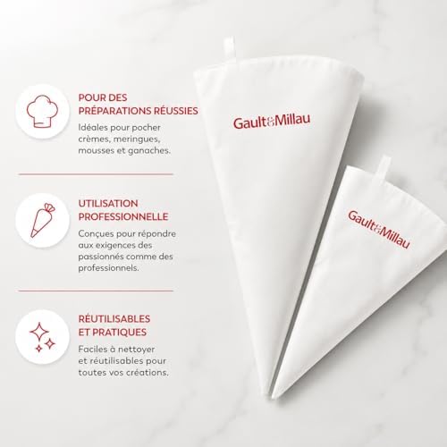 GAULT&MILLAU - Pro Piping Bags x2 - Create pastry decorations - Sturdy and reusable - Set of 2 - Image 3