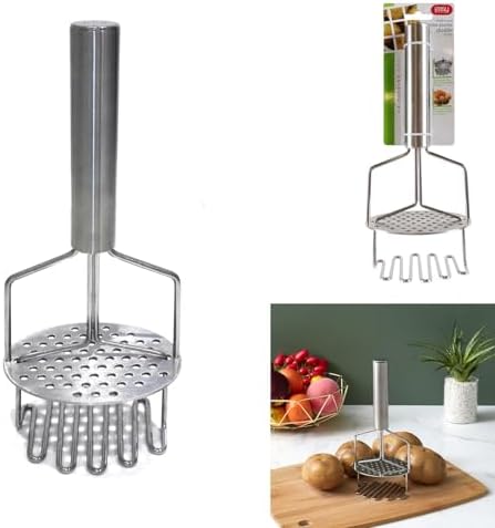 Easy Make ku6259 Double Potato Masher Stainless Steel Manual 10.50 X 8.50 X 24,70 cm - Image 3