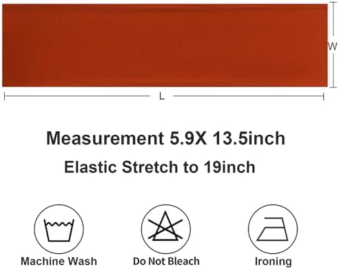 Terracotta Chair Sashes 50 Pack, Burnt Orange Spandex Chairs Sashes for Halloween Wedding, Birthday, Party Decor, Sashes for Folding Chair Covers. - Image 5