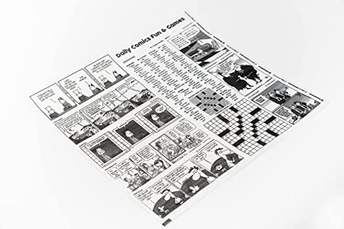 Technopaper Premium Deli Paper 12"x12" - 4,000 Pack, Water & Grease-Resistant - Biodegradable, 100% Recyclable and No Wax Coating, Tray Liner (White, Comic) - Image 2