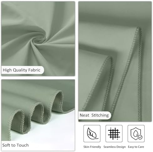 8 Packs 120 Inch Sage Green Round Tablecloth - Image 4