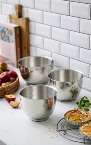Rosti Precision Craft Mixing Bowl Set 2 Pcs Elevate Your Culinary Experience Stylish Nesting Bowls for Effortless Cooking and Baking - Image 2