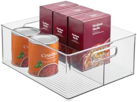 iDesign Divided Pantry Bin, Clear by iDesign
