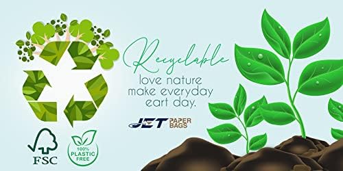 JET PAPER BAGS - Brown Lunch Bags [250 Pcs] - Heavy Duty, Kraft Paper Sandwich Bags, Snack Bags, Treat Bags, Bread Bags, Lunch Bags, Reusable Small Grocery Bags - Recyclable 16 LB capacity - Image 6