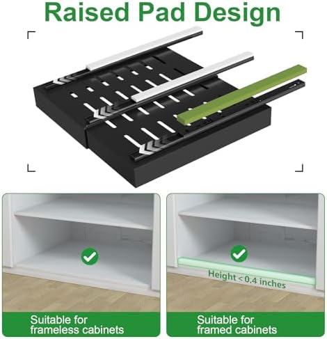 PAKETA 4 Pack Expandable Pull Out Cabinet Organizer,21" Deep - Image 5