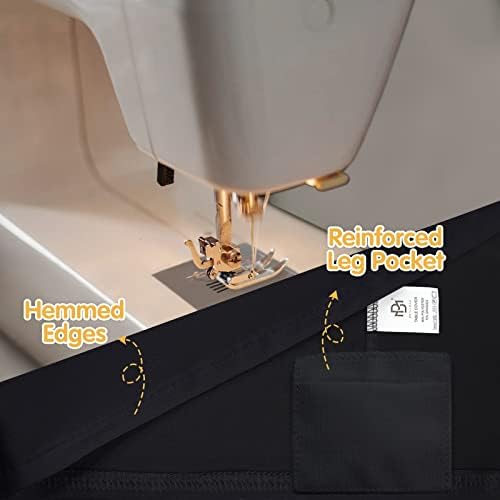 BRILLMAX 6 Pack Black Spandex Table Covers for 6ft Rectangle Tables - Image 4