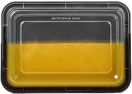 Jaluxing 50 Pack Meal Prep Plastic Food Storage Containers With Lids 28 oz 1 Compartment Black Rectangular To Go Lunch Prepping Boxes BPA-Free Microwavable Freezer Safe Stackable (Formerly FULING) - Image 3