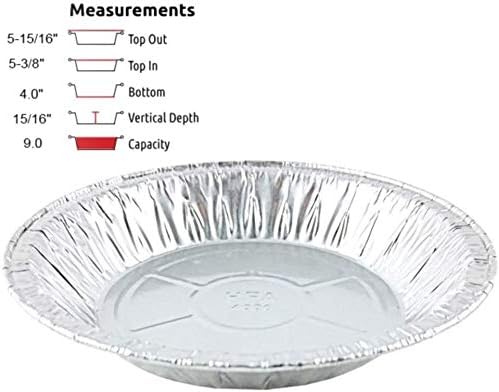PACTOGO 6" Aluminum Foil Mini Pie Pans - Disposable Small Baking Tin Plates (Pack of 100) - Image 3