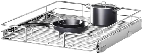 Pull Out Cabinet Organizer 22½" W x 21½" D, Heavy Duty Cabinet Pull Out Shelves, Slide Out Drawers Organization for Kitchen Cabinets Bathroom by Unknown