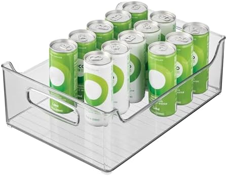 iDesign Stackable Storage Bin with Handles, Clear | For Pantry or Fridge, Made in USA by iDesign