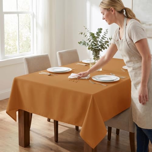 Fitable 6 Pack Bronze Tablecloths for Rectangle Tables, 70 x 120 Inch - Image 6