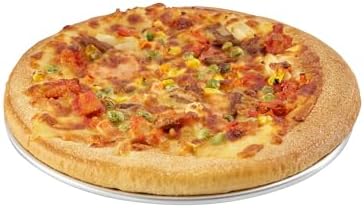 Restaurantware 9 Inch Aluminum Pizza Pan 1 Count Wide Rim Silver Pizza Pan, Heat Conductive Round Pizza Tray, Lightweight Corrosion-Resistant Serving Tray For Restaurant Or Home Use by Restaurantware