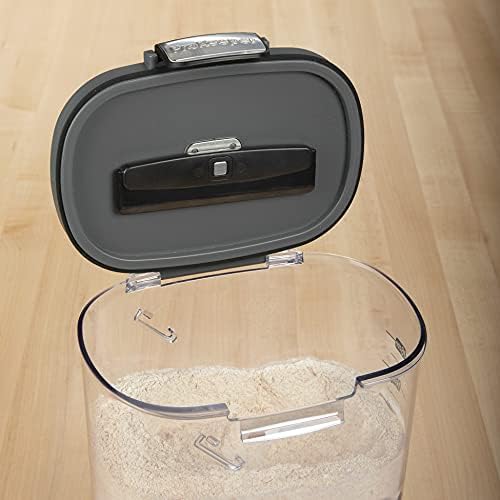 Progressive International ProKeeper+ Clear Plastic Airtight Food Baker's Kitchen Storage Organization Container Canister Set with Magnetic Accessories, 2- Piece Set (Flour 4-Quart) - Image 2