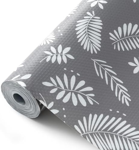 Cooyes Shelf and Drawer Liners for Kitchen Cabinets, Non Adhesive Cabinet Liner, EVA Waterproof Durable Non-Slip Drawer Mats for Shelves, Refrigerator, Storage, Desks（11.8" W x 360" L） by Cooyes