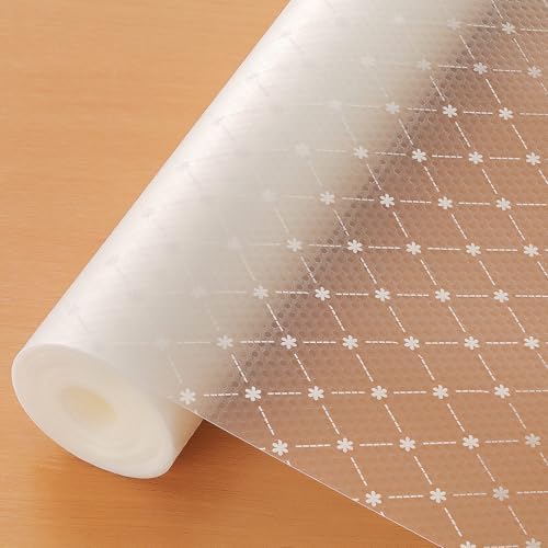 Cooyes Shelf Liner – Premium Non-Adhesive Cabinet & Drawer Liner for Kitchen – Waterproof Shelf Paper with Modern Pattern – Durable EVA Cabinet Mat – Easy to Cut （17.5" W x 360" L） by Cooyes