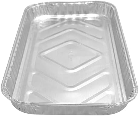 PACTOGO 10" x 5" x 1" Disposable Aluminum Foil Oblong Danish Cake Pans - Ideal Baking Tins for Sweets, Cakes, Cookies, Brownies (Pack of 100) - Image 5