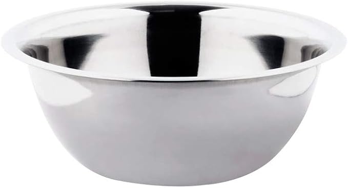 Betolla 3 Quart Stainless Steel Mixing Bowl – Medium Weight Flat Base Prep Bowl with Polished Mirror Finish for Baking, Cooking & Food Prep by Unknown