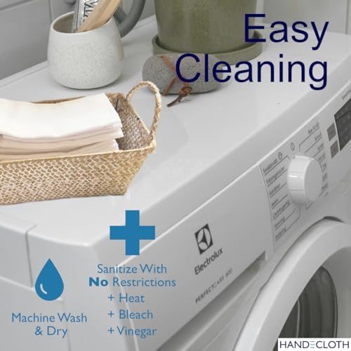 Reusable Paper Towels/G.O.T.S. Certified Organic Cotton/Made in USA/Microfiber Alternative/Machine Washable/Absorbent/Durable/Quality Hemmed Edges/Sustainable Kitchen (12 Pack) - Image 3