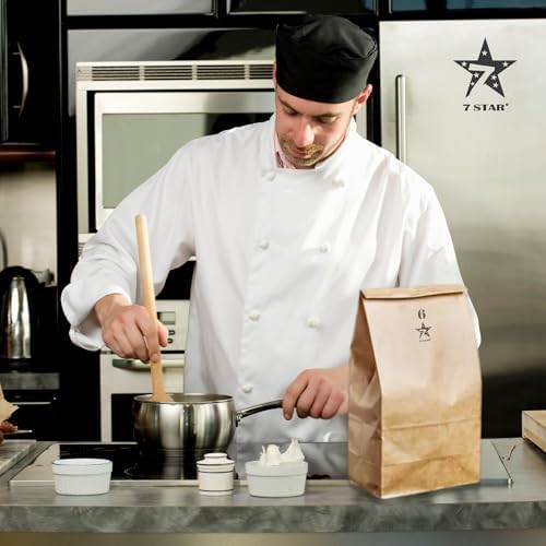 7STAR 6lb Brown Paper Bags, 500 Pack – Virgin Kraft Paper Lunch Bags, Food-Safe & Unbleached | Heavy-Duty, Grease-Resistant Sacks for Sandwiches, Snacks, Bakery, Takeout & Crafts - Image 6