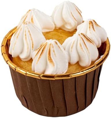 Panificio 3.5 Ounce Baking Cups, 500 Greaseproof Foil Cups - Lids Sold Separately, Oven-Ready, Brown Foil Paper Muffin Liners, Microwavable, Disposable - Restaurantware - Image 2