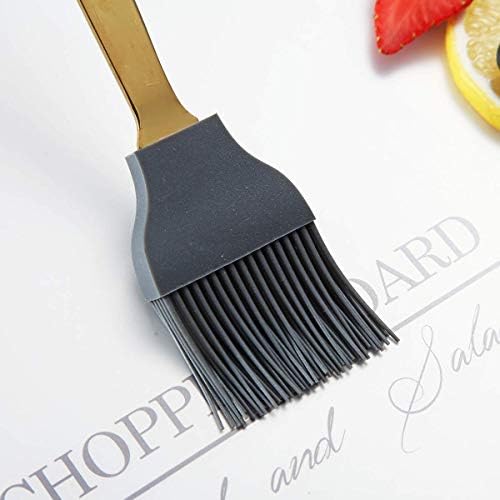 Berglander Gold Basting Brush, Kitchen Brush For Cooking With Titanium Gold Plating, Barbeque Brush, Pastry Brush, BBQ Brush, Dishwasher Safe, Easy to Clean - Image 5