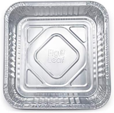 [25 Pack - 8” x 8”] Square Baking Cake Pans| Heavy Duty l Disposable Aluminum Foil Tins l Portable Food Containers l Perfect for Roasting Toaster Oven Broiling Cooking - Image 5