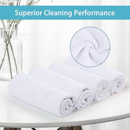 HOMEXCEL 8PK Microfiber Cleaning Cloth, Cleaning Rags for Home, 11.5x11.5in - Image 3