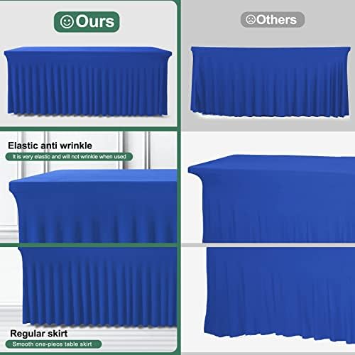 BDDC One-Piece Spandex Table Cloth Skirt for 4FT Rectangle Tables - Image 4
