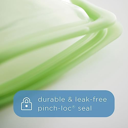 Stasher Premium Reusable Silicone Food Storage Bags, 6-Pack, Clear | Food-Safe Silicone, Eco-Friendly, Reusable Freezer Bags, Microwave, Dishwasher, Oven, Snack Bags, Lunch Containers, Meal Prep - Image 4