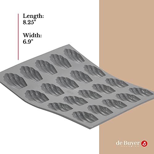 ELASTOMOULE Silicone Mold, 20 Mini-Madeleines, 8.25" x 7" - Image 5