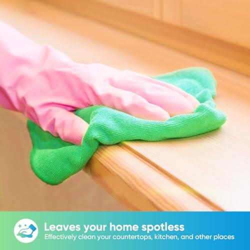 HOMEXCEL Green Microfiber Cleaning Cloth, Microfiber Towels for Car, 12 PK - Image 3