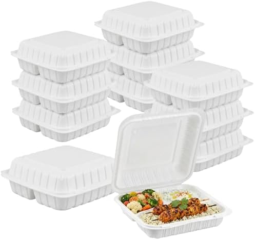 Front Lock MFPP Hinged Food Containers, Disposable Takeout Boxes - Image 6