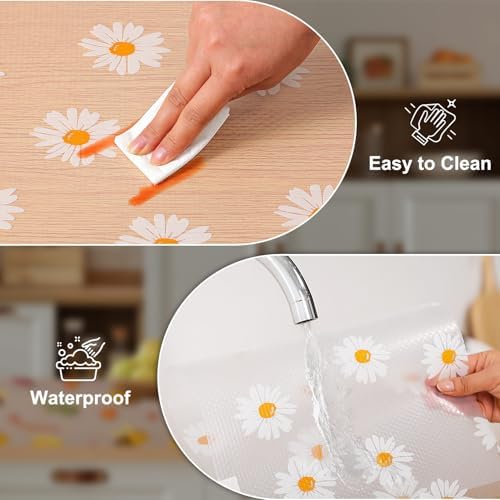 Cooyes Shelf Liner – Premium Non-Adhesive Cabinet & Drawer Liner for Kitchen – Waterproof Shelf Paper with Modern Pattern – Durable EVA Cabinet Mat – Easy to Cut (17.5" W x 78.7" L) - Image 6
