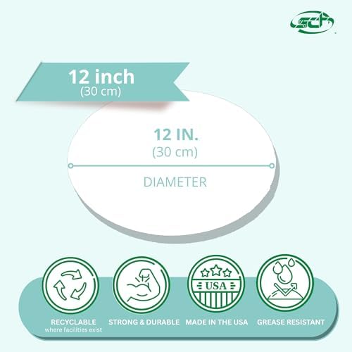 SCT Bright White Cake Circles, 12" Diameter, White, Paper, 100/Carton - Image 2