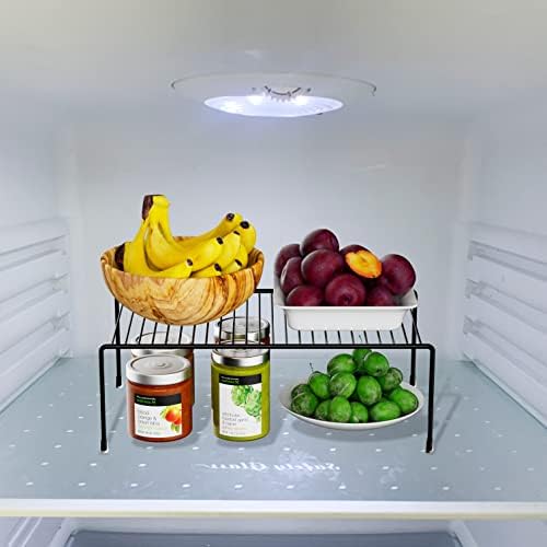 Cabinet Storage Shelf Rack Set of 6, Medium (13 x 9.4 inch) Rustproof Metal Wire Kitchen Cabinet Organizer and Storage, Cupboard Spice Shelf Rack for Plate, Dish, Counter & Pantry Organization - Image 4