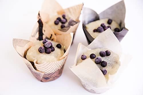 PacknWood -209CPSL3M paper muffin liners,parchment paper cupcake liners tulip, (4 oz, 3.1" x 1.5") -Case of 1000 - Image 4