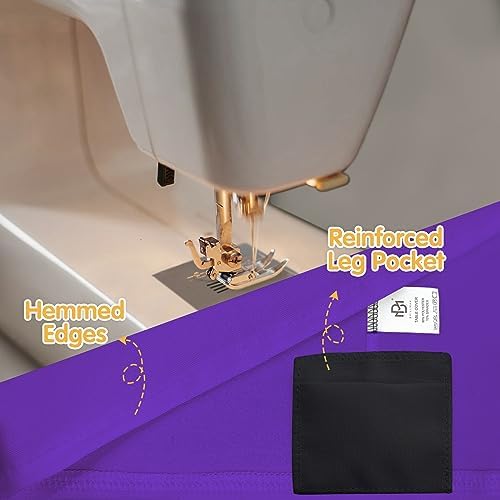 BRILLMAX 4 Pack Purple Spandex Table Covers for 6ft Rectangle Tables - Image 4