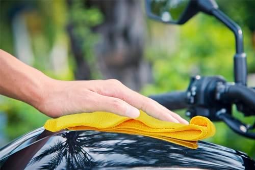 Ultra-Plush Microfiber Cleaning Towels, 16 x 16 Inch, Lint-Free, Scratch-Free, Reusable Multi-Purpose Cleaning Cloths, Yellow, 36-Pack - Image 3