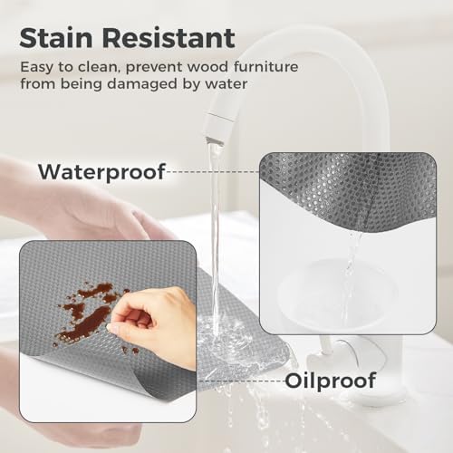 100% EVA Shelf Liner Waterproof Non Adhesive, 24" x 120", Grey - Image 5